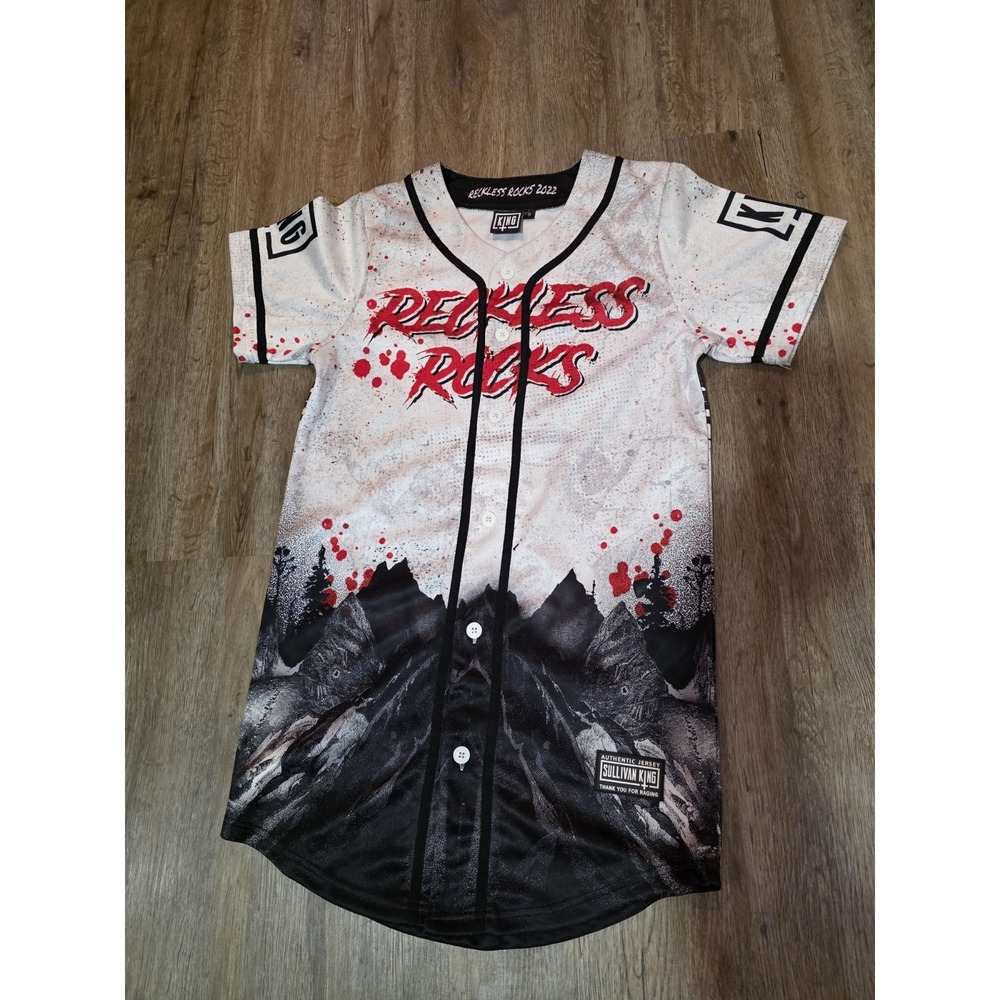 Sullivan King Authentic Raging Jersey SMALL Reckless Rocks Red and Black